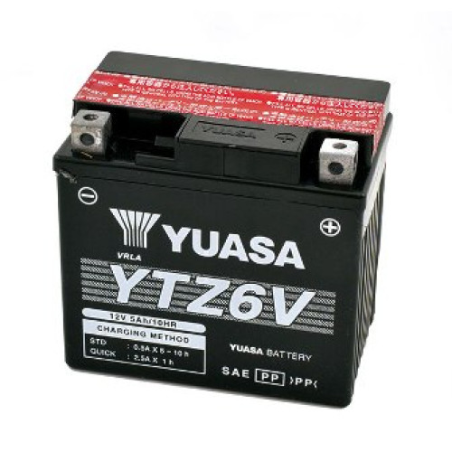 Batteria YUASA YTZ 6V per HONDA 125 CBR R (2012-2016) - YAMAHA 115XCS DELIGHT (2014)