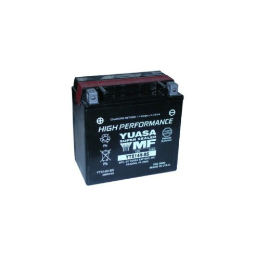 Batteria Yuasa YTX14H-BS 12V/12AH DIMENSIONI 150 x 87 x 145
