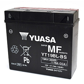 BATTERIA YUASA YT19BL-BS (SIGILLATA CON ACIDO A CORREDO) 12V / 18AH