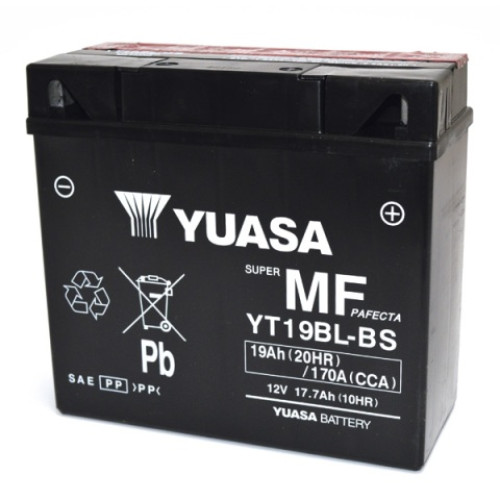 BATTERIA YUASA YT19BL-BS (SIGILLATA CON ACIDO A CORREDO) 12V / 18AH