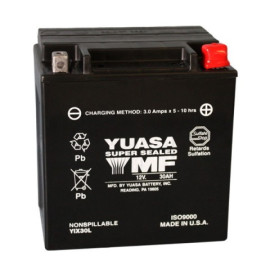 BATTERIA YUASA YIX30L (SIGILLATA ATTIVATA - FACTORY SEALED) 12V/30AH per HARLEY DAVIDSON FLHR Electra Glide Road King - FLTR Road Glide - FLHTCUTG Tri-Glide Ultra Classic