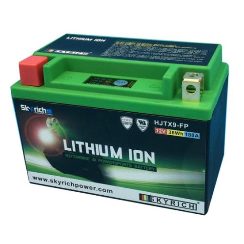 Batteria al LITIO 12 VOLT SKYRICH HJTX9-FP Corrisponde YTX9-BS / YTR9-BS  Spunto 180