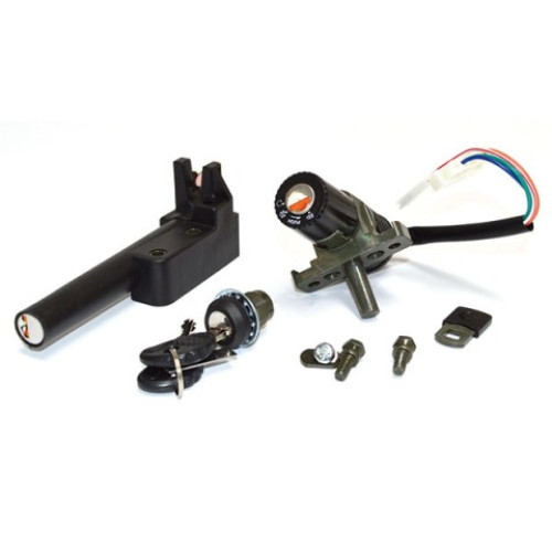 KIT SERRATURA 3 PZ. BLOCCASTERZO - SELLA -  BAULETTO PER APRILIA Rally Air 50 - SR Air 50 - SR Racing