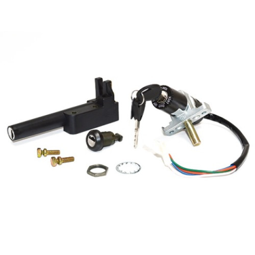 KIT SERRATURA 3 PZ. BLOCCASTERZO - SELLA - BAULETTO PER APRILIA 50 SCARABEO