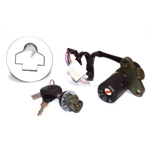 KIT SERRATURA 3 PZ. BLOCCASTERZO - SELLA -  TAPPO SERBATOIO PER APRILIA RS 50 (1999-2005) - RS 50 TUONO (2003-2005)