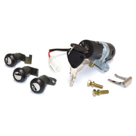 KIT SERRATURA 4 PZ. BLOCCASTERZO - SELLA -BAULETTO - SPORTELLO BENZINA -  PER HONDA PANTHEON 2 TEMPI (1998-2002)