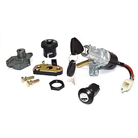 KIT SERRATURA 3 PZ. BLOCCASTERZO - SELLA - BAULETTO - S/LEVISMO SELLA - PER MALAGUTI 50 F15 FIREFOX