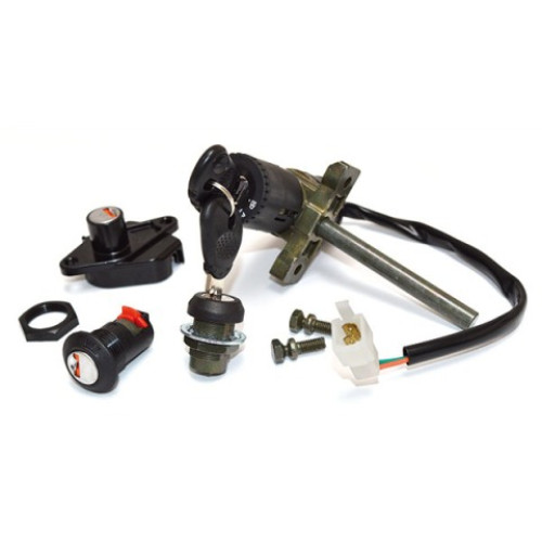 KIT SERRATURA 4 PZ. BLOCCASTERZO - SELLA - SPORTELLINO_BAULETTO PER APRILIA ATLANTIC 125 / 200