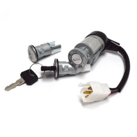 KIT SERRATURA 3 PZ. BLOCCASTERZO - SELLA - BAULETTO - PER HONDA VISION 50 -  KYMCO DJ 50