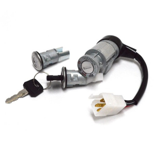 KIT SERRATURA 3 PZ. BLOCCASTERZO - SELLA - BAULETTO - PER HONDA VISION 50 -  KYMCO DJ 50