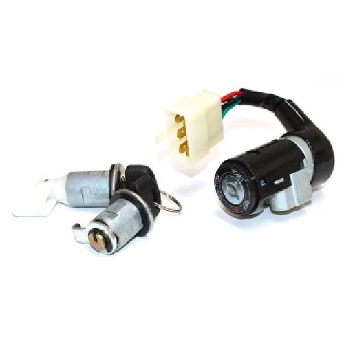 KIT SERRATURA 3 PZ. BLOCCASTERZO - SELLA - BAULETTO - PER HONDA DIO 50 / SP / GP / SR