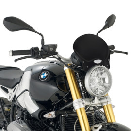 Cupolino Race Cafe universale in alluminio anodizzato nero GIVI, 20,5 x 26,5 cm (H x L) per BMW R NINE T (2014-2015)