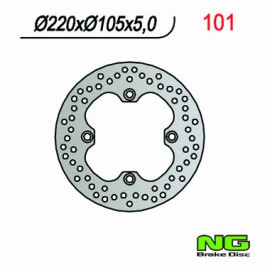 Disco freno POSTERIORE HONDA PANTHEON 125-150 4T (2003-2006) FORESIGHT 250 (1997-2005) FORZA 250 (2000-2004) JAZZ 250 (2001-2004)