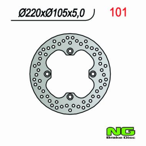 Disco freno POSTERIORE HONDA PANTHEON 125-150 4T (2003-2006) FORESIGHT 250 (1997-2005) FORZA 250 (2000-2004) JAZZ 250 (2001-2004)