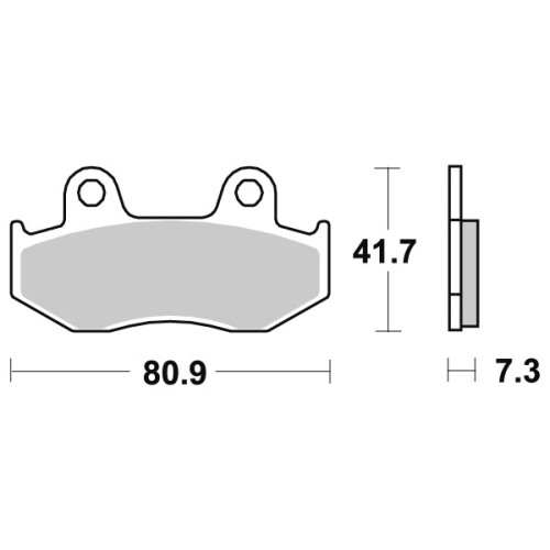 Pastiglie freno SBS Anteriore in Ceramica (1 coppia per 1 disco), HONDA SH 125-150 LED 100  NES @ 125