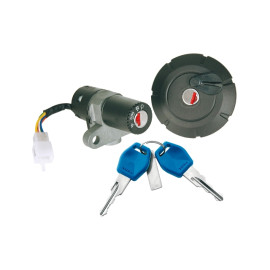 Kit serrature completo 1° equipaggiamento per YAMAHA DT X/R 50 (07-11), XT X/R 125 (07-09), XT X/R BRA 125 (07-09)