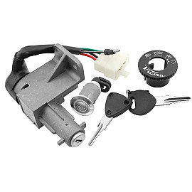 Kit serrature completo per KYMCO Vitality 2T 50 (04), Vitality 4T 50 (04), Yup 50 (02-03)
