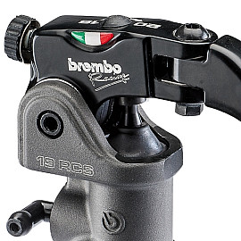 POMPA FRENO BREMBO  - POMPA RADIALE PR 15x18-20 - 15RCS - interasse leva variabile - per monodisco