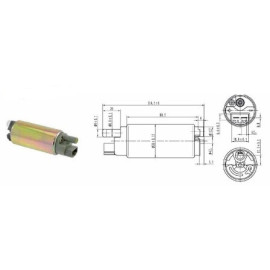 Pompa Benzina  per APRILIA SCARABEO LIGHT 400 (2006-2008) SCARABEO LIGHT 500 (2006-2008) / PIAGGIO BEVERLY 500 (2002-2006)  BEVERLY 400 EU3 (2006-2007) BEVERLY 500 EU3 (2006-2008)