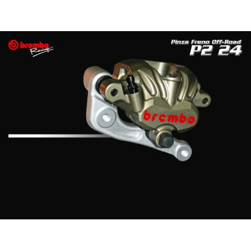 PINZE ANTERIORI BREMBO - Pinza Assiale SX PF2 x 24 - Con staffa di montaggio  (KTM SXS)