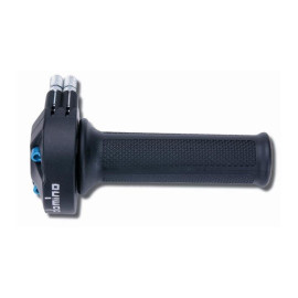Comando Gas DOMINO GP RACING Doppio Cavo - Bicilindrico con viteria in Ergal, corsa max mm 66 (mm 36/74°) - con regolatore filo gas