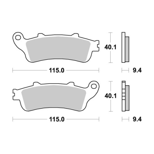 Pastiglie freno SBS  Anteriore Sinterizzate (1 coppia per 1 disco),HONDA NES Pantheon 125-150 (1998-2003)