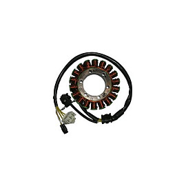 Statore completo Kokusan trifase 18 poli - 450W - diametro est. 118,6 - int. 54 - spess. 31 - c/pick-up a 2 cavi  per APRILIA 750 SHIVER (07/16) 750 SHIVER GT (09/16) 750 DORSODURO (08/16) 750 DORSODURO FACTORY (10/16) 900 SL SHIVER (17) 900 DORSODURO