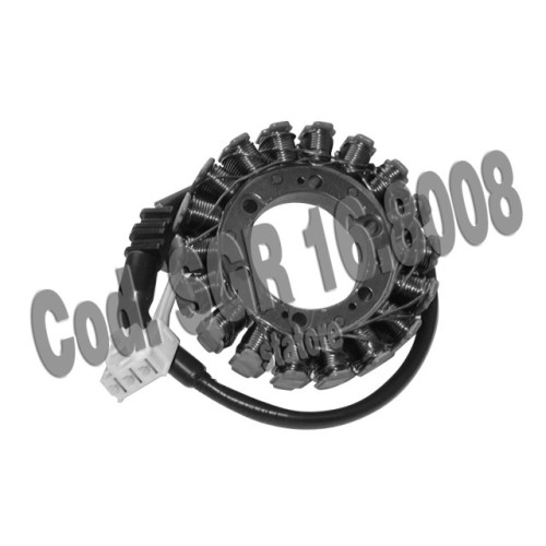 Statore Kokusan trifase 18 poli - 450W - diametro est. 118,6 - int. 54 - spess. 31 MOTORE APRILIA/PIAGGIO 800/850 per APRILIA 850 MANA (08) 850 MANA GT (09/13) SRV 850 (12/13) - GILERA GP 800 (08/10) GP 800 CENTENARIO (09)