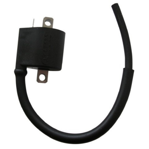BOBINA ALTA TENSIONE GIAPPONESE F6T535 0,6 Ohm PER CDI - 1 CONTATTO C/CAVO IN FUSIONE 25 cm. INT. FORI 55 mm PER SUZUKI DR 350 S/SE 90/98