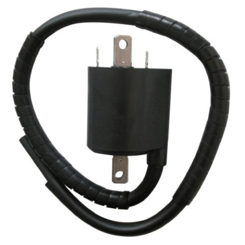 BOBINA ALTA TENSIONE GIAPPONESE F6T541 12V 4,2 Ohm - 2 FASTON - INT. FORI 80 mm - C/CAVO IN FUSIONE 15 cm. PER YAMAHA XVS 650 DRAGSTAR