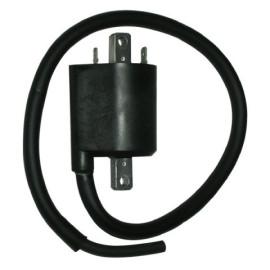 BOBINA ALTA TENSIONE GIAPPONESE F6T541 12V 4,2 Ohm - 2 FASTON INT.FORI 80 mm. - C/CAVO IN FUSIONE 50 cm. PER YAMAHA XVS 1100 DRAGSTAR