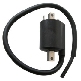 BOBINA ALTA TENSIONE GIAPPONESE F6T541 12V 4,2 Ohm - 2 FASTON INT.FORI 80 mm. - C/CAVO IN FUSIONE 50 cm. PER YAMAHA XVS 1100A CLASSIC