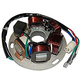 STATORE ELETTRONICO 6 POLI C/PIASTRA per VESPA PX-E 125/150/200 ARCOBALENO (1981-1997) - VESPA PX 125/150/200 (1998-2011)