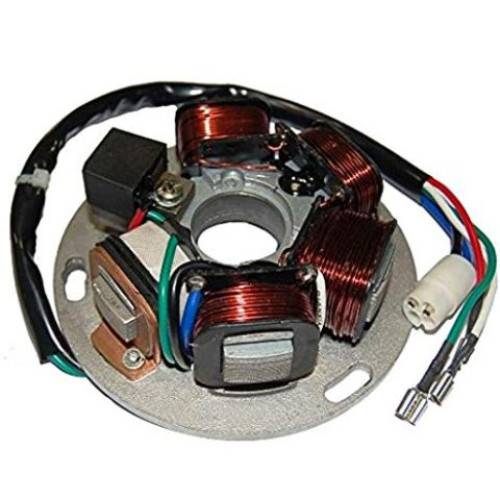 STATORE ELETTRONICO 6 POLI C/PIASTRA per VESPA PX-E 125/150/200 ARCOBALENO (1981-1997) - VESPA PX 125/150/200 (1998-2011)