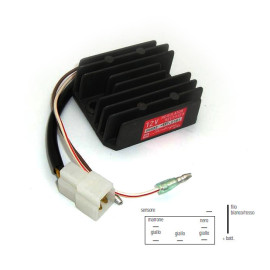 Regolatore di Tensione 12V - Trifase - C.C. - 6 cavi con Sensore per KAWASAKI GPZ 550 D (80/81) - Z 550 A / LTD (1981) - Z 650 H CSR (80/83) - GPZ 750 R1 (82/84) - Z 750 E1-E3 / L3-L4 / H1-H4 LTD (80/84) - Z 1000 A3-A4 / B3-B4 LTD / C2-C4 / E1-E2 SHAFT (7