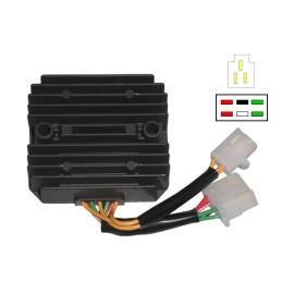 Regolatore di Tensione DZE 12V - Trifase C.C. - 8 cavi con Sensore - HONDA XL 600 V TRANSALP (1987/1990) - NX 650 DOMINATOR (1992/2002) - XLV 750 R (1983/1986)