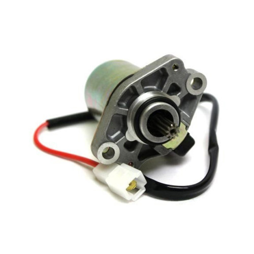 Motorino Avviamento 12V - rotazione Sinistra con Cavi APRILIA SCARABEO 50 4T RST E3 / 4v (06>) - DERBI GPR 50 (08/09) - SENDA 50 R E2 (05/09) - PIAGGIO VESPA 50 S SPECILA 4T 4v (08/10)