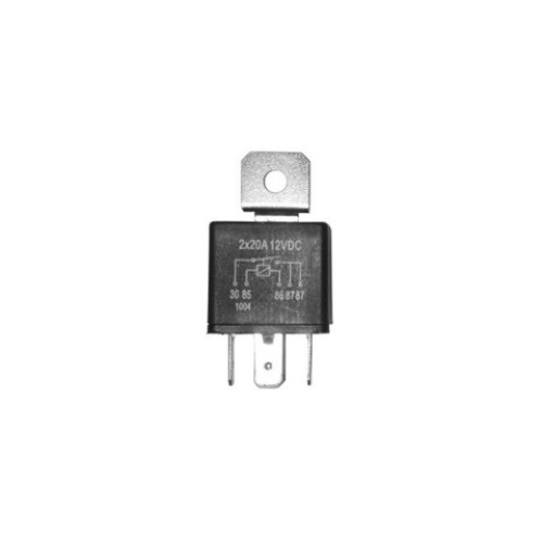 Relais Guilera 12V/40A (2x20A) - 5 faston medi - doppia uscita c/staffa per MOTO VARIE FANALI ANTERIORI E POSTERIORI
