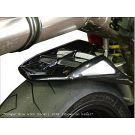 Parafango Posteriore in ABS Colore Nero Naturale Senza Paracatena per DUCATI 848 / EVO (2008>) - 1098 / S / R (2007/2009) - 1198 / S / R (2009/2010)