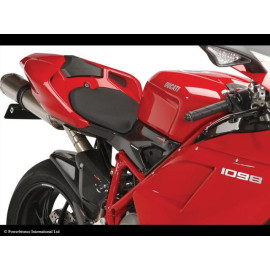 Parafango Posteriore  Colore CARBON LOOK-SILVER MESH per DUCATI 1098/848/1198 (09-13)
