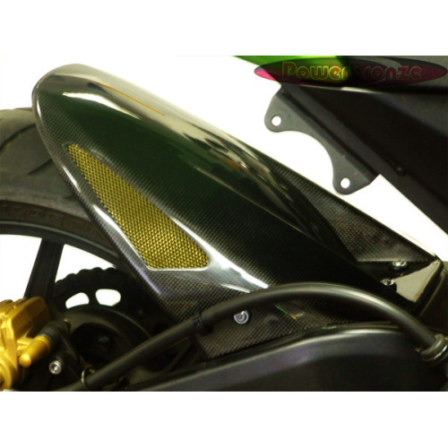 Parafango Posteriore in ABS Colore Nero Naturale Senza Paracatena per KAWASAKI ZX-10R 1000 (2004/2005)