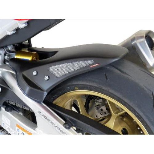 Parafango Posteriore Lungo in ABS Bianco con griglia Oro - No Copricatena - per HONDA CBR 1000 RR / SP / SP2 (2017>)