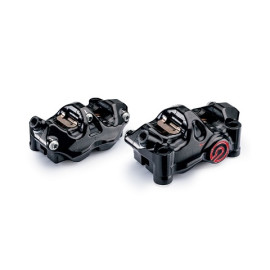 Kit di pinze radiali in 2 pezzi CNC P 4 32/32 - 484 Café Racer Radial Performance - Ø Pistoni mm 32 - INTERASSE 100 mm -