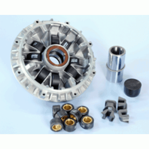 VARIATORE POLINI HI-SPEED YAMAHA T-MAX 500 INIEZIONE -  rulli 25x14,8 da 13 gr. e 15 gr. -