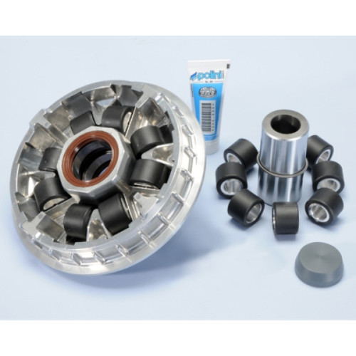 Variatore POLINI MAXI HI-SPEED 8 RULLI per BMW C 600 SPORT-C 650 GT - rulli 28x20 da 22 gr. e 26 gr. -