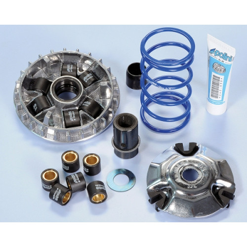 Variatore POLINI MAXI HI-SPEED 6 RULLI per PIAGGIO VESPA 125 4T 3V IE - rulli 19X17 da 9 gr. e 13,5 gr -