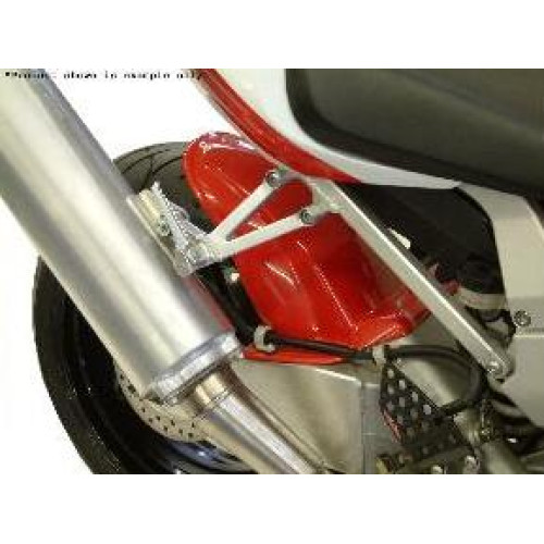 Parafango Posteriore in ABS Colore Nero Naturale con Paracatena per HONDA VTR 1000 SP 01 (1999/2001)