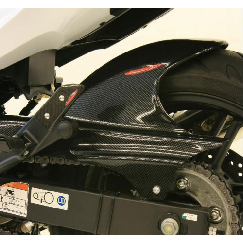 Parafango Posteriore in ABS Colore BIANCO con Paracatena per HONDA CBF 1000 F / ST (2010/2014)