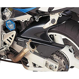 Parafango Posteriore in ABS Colore Nero Naturale con Paracatena per SUZUKI GSX-R 600 (1997/2000) - TL 1000 S (1997/2002)