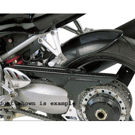 Parafango Posteriore in ABS Colore Nero Naturale con Paracatena per TRIUMPH TT600 00+/SPRINT RS (DOUBLE SIDE SWINGARM)
